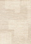Florence Brown Cream Geometric Linework Design Rug, 7'9\" x 10'6\" Indoor Area Rug