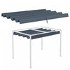 Outsunny Retractable Pergola Roof, Sun Shade Cover For 9.8' X 7.1' Pergola
