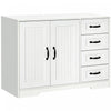 HOMCOM Modern Sideboard Storage Cabinet, Freestanding Accent Cupboard White