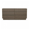 Ardea Contemporary 72\" Dresser in Walnut (6-Drawer)