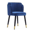 Manhattan Comfort Zephyr Velvet Dining Chair - Royal Blue