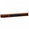HOMCOM 71\" Floating TV Stand, Wall Mounted Media Console, Walnut