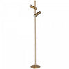 Dainolite Constance Floor Lamp 12w Aged Brass Frosted Acrylic Diffuser