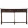 Phyllis Solid Wood Console Table With Drawers And Bottom Shelf - Espresso