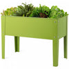 Costway 24\" X11\" Outdoor Elevated Garden Plant Stand Raised Tall Flower Bed Box
