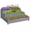 Outsunny 3-tier Raised Garden Bed Wooden Planter Kit For Yard & Patio