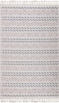 Athena Beige Indoor/Outdoor Area Rug - 5.3 X 7.6