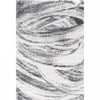 Paris Brushstrokes Cream Shag Area Rug - 6'7\" x 9'6\"