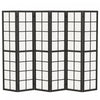 HOMCOM 6 Panel Room Divider, 5.6 ft Folding Privacy Screen, Black
