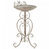 Outsunny Bird Bath with Bird Statues, Vintage Garden BirdBath, Brown