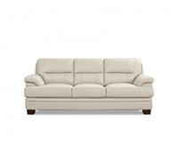 Hydeline Luxor Leather Sofa - Vanilla