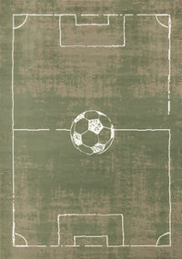 Forte Kids Soccer Playing Field Area Rug - 5'3
