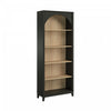Prepac Ark Bookcase - Black and Natural Oak