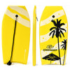 Goplus Body Board 33'' Super Lightweight Surfing Board W/ Leash Xpe Deck Eps Core