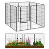 PawHut Dog Playpen, 31.5\"W Heavy-Duty Metal Puppy Play Pen, Pet Exercise Fences for Outside and Indoor, DIY Design with Door for Large Dogs, 8 Panels, 47\"H