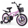 Costway 16\" Kid's Bike For 4-7 With Height-adjustable Handlebar & Saddle Handbrake Purple