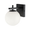 Dainolite Vivaldi 1 Light Wall Sconce Matte Black Lamp