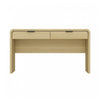 Grace Modern 54\" Office Desk in Natural Oak (2-Drawer)