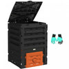 Outsunny 120 Gallon Compost Bin, Large Composter With 80 Vents, Orange