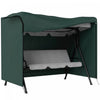 Outsunny 3-Seater Patio Swing Cover, 81\" x 49\" x 65\", Dark Green