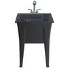 Palary Laundry Tub Accent Cabinet - Black