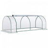 Outsunny 99\" X 39\" X 32\" Mini Greenhouse Transparent Portable Hot House For Plants With Zippered Doors For Outdoor, Indoor, Garden