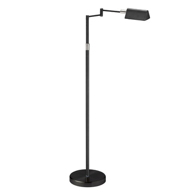Dainolite LED Swing Arm Floor Lamp 9w Black Finish|Lampe à pied de Dainolite à bras articulé, avec fini noir et ampoule à DEL de 9 W