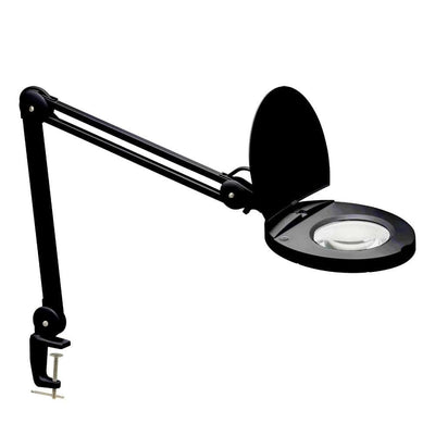 Dainolite LED Magnifier Lamp 8w Black Finish|Lampe à loupe de Dainolite avec fini noir et ampoule à DEL de 8 W