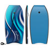 Costway 37\" Lightweight Body Board With Eps Core Xpe Deck Hdpe Bottom Crescent Tail Blue