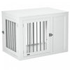 PawHut Furniture Style Dog Crate with Two Doors, End Table Pet Cage Kennel with Locks, for Medium Dogs - White