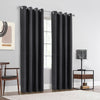 Adora Black Grommet Curtain Panel - 52\" X 84\"