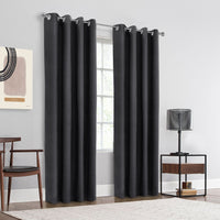 Adora Black Grommet Curtain Panel - 52