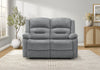 MONARCH SPECIALTIES 2-SEATER POWER RECLINING LOVE SEAT, 57\" WIDE, USB PORT INCLUDED, BLUE FABRIC RECLINER
