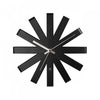 Umbra Modern Steel Ribbon Wall Clock - Black