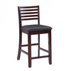 Torino Faux Leather Ladder Back Counter-Height Stool - Merlot