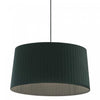 Dainolite Ramira 1 Light Incandescent Pendant Matte Black Black Ribbon Shade Lamp