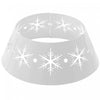 Homcom 26\" Christmas Tree Collar With Hollow Snowflake Patterns For Home