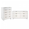 Granville Modern 2-Piece Dresser Set in White