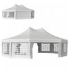 Outsunny 29.2ft High Peak Decagon Event Party Tent, Large Outdoor Canopy Tent Shelter with 10 Removable Walls, White Tents for Parties, Wedding, Events, BBQ Grill