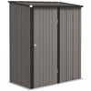 Outsunny 5'x3' Outdoor Storage Shed W/ Single Door, Light Grey