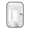 Umbra Hub Rectangular Mirror 24\" x 36\" - Black
