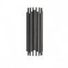 Dainolite Weslyn 2 Light Wall Sconce Tall Matte Black Lamp