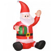 Homcom 4ft Santa Claus Inflatable Christmas Decoration