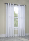 Broadway White Grommet Curtain Panel - 52\" X 84\"