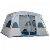Outsunny Camping Tent Family Tent 4-8 Person With 2 Room And Mesh Windows