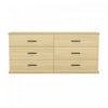 Clifford Traditional Dresser in Natural Oak (6-Drawer)
