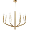 Dainolite Eleanor 8 Light Chandelier Aged Brass Lamp