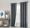 Thermaplus Suprema Charcoal Blackout Grommet Curtain Panel - 52 x 84