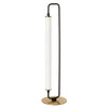 Dainolite Freya 1 Light LED Table Lamp Matte Black/Aged Brass White Acrylic
