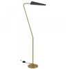 Dainolite Cassie 1 Light Floor Lamp Incandescent Aged Brass Matte Black